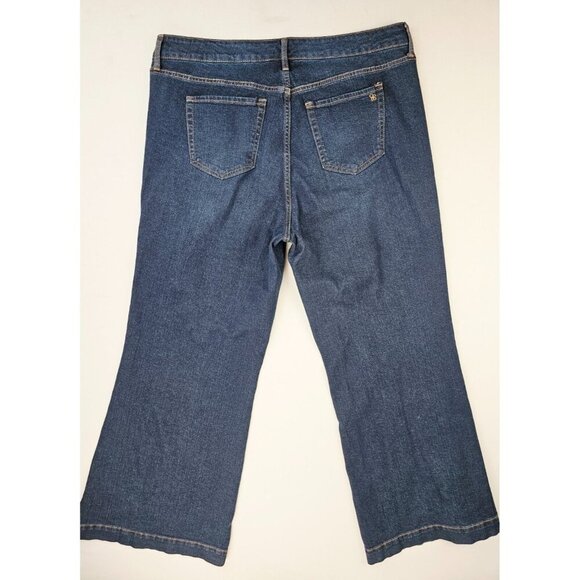 Jessica Simpson Size 16W Womens 32" Inseam True Love Wide Leg Trouser Logo Jeans - Picture 1 of 16